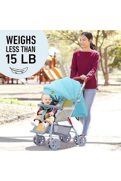 KidLe Baby Stroller,Bamboo Woven Ultra-light Stroller, Can Sit, Lie Down And Fold