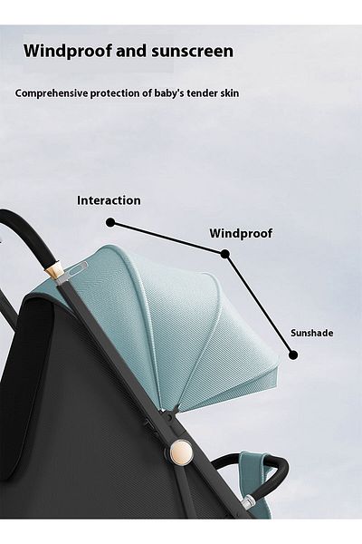 Ma Baby Baby Stroller, Can Sit And Lie,Three Point Safety Belt Lightweight Stroller For Travel