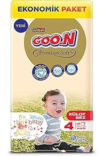 Genel Markalar Goon, Goo.N Premium Soft 4 Beden 9-14 Kg Ekonomik Paket Külot ...