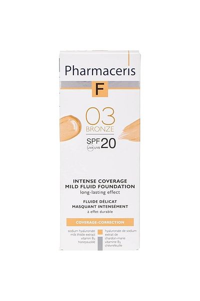Pharmaceris Intense Coverage Mild Fluid Foundation (30ml - Bronze 03)