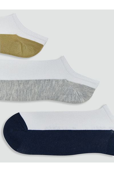 LC Waikiki Lcw Eco Mixed Color Blocked Men's Booties Socks 5-Pack