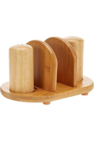 Harmony napkin holder with salt & pepper shaker set 19.5x12.7x11cm y-807