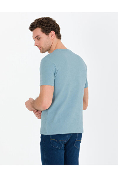 Cacharel Μπλουζάκι με λαιμόκοψη Slim Fit-Nil Blue