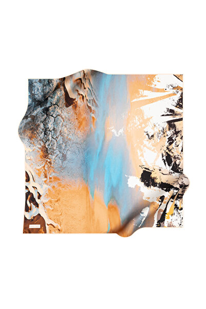 Pierre Cardin Шал от креп сатен с шарка на четка от Pierre Cardin