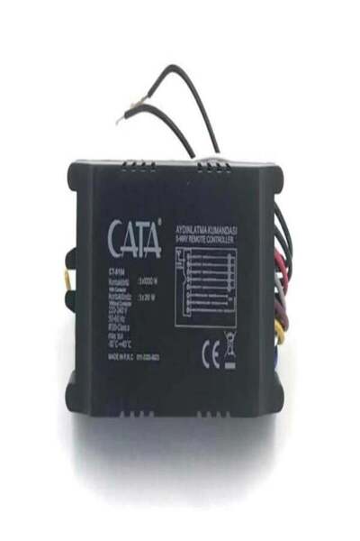 Cata Ct-9154 4'lü Avize Kumandası Kontaktörlü 4x1000W Kontaktörsüz 4x100W