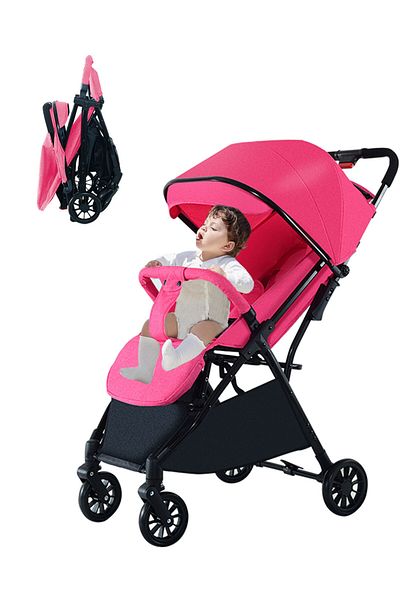Ma Baby Auto Baby Stroller, Lightweight Single Stroller, Foldable And Portable Pram
