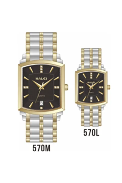 ETG HALEI Harley 570ML Quartz Simple Couple Watch