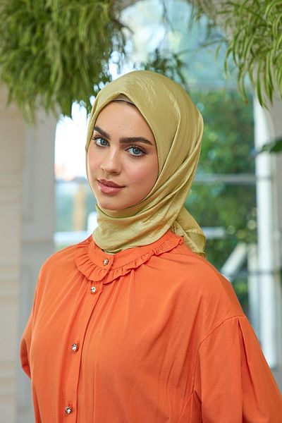 İpekhan Linen and Silk Plain Patterned Scarf - 10100-02