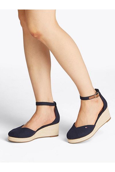 Tommy Hilfiger Дамски сандали FLAG CLOSED TOE MID WEDGE ESPAD