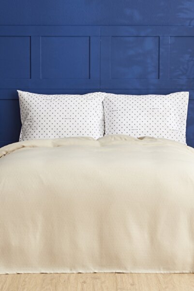 Nautica Home Darla Çift Kişilik Pike Bej