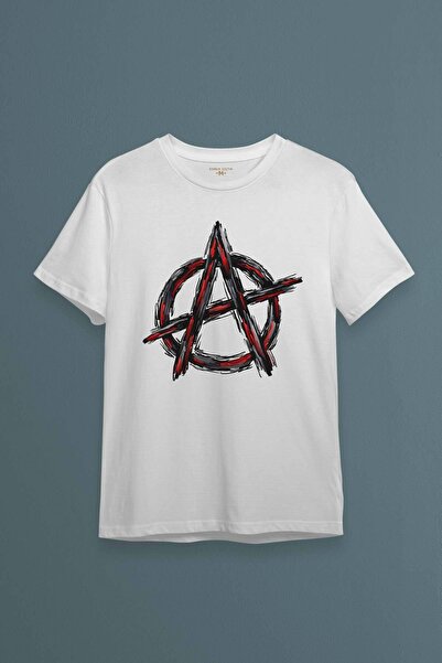 Kendim Seçtim Bela unisex retro anarhija T-shirt vintage logo Štampano