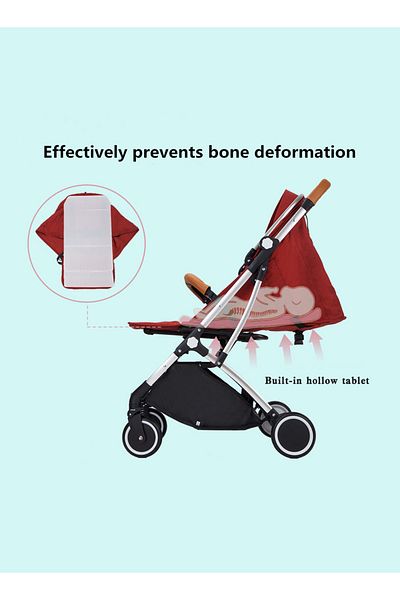 KidLe Three - fold belt puller can be mounted on the airplane pram