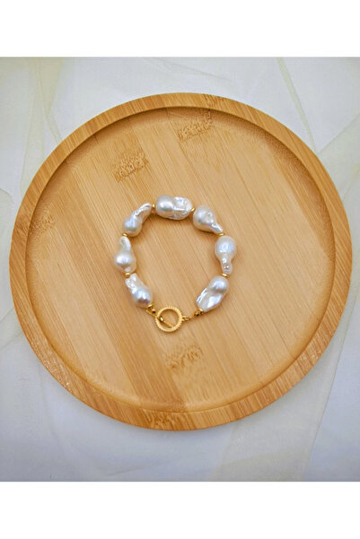 Rose Glow Pearl Jewelry Premium Barok Gerçek Inci Kolye - Gerçek Tatlı Su Incisi