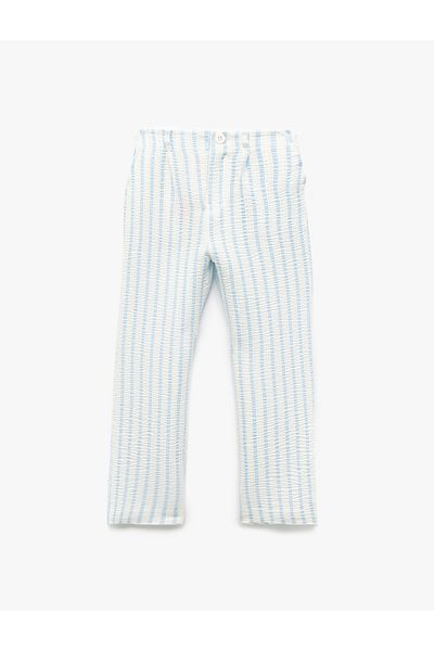 Koton Pantaloni din viscoză cu buzunare cu detaliu cu nasturi
