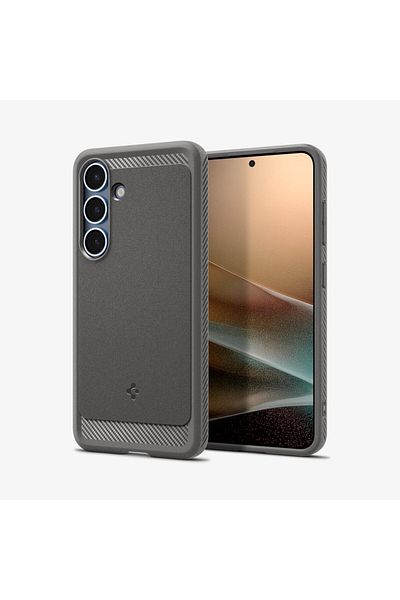 Spigen Rugged Armor MagFit for Galaxy S25 PLUS case [MagSafe compatible] - Marble Gray