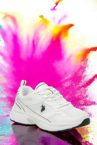 U.S. Polo Assn. A 1019473131   Women's White Sneakers