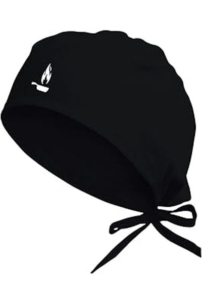 Mu Art Design Trend Unisex Black Chef Themed Special Bonnet