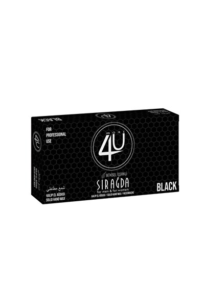 4U Bitkisel Kalıp Sir Ağda Black ( Siyah ) 400 ml