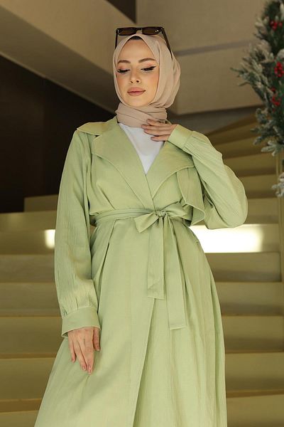 MİSSKAYLE Moon Piece Detailed Suit Mint Green