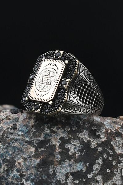 Prestige Hz. Süleyman Mührü 925 Ayar Gümüş Erkek Yüzüğü 901540