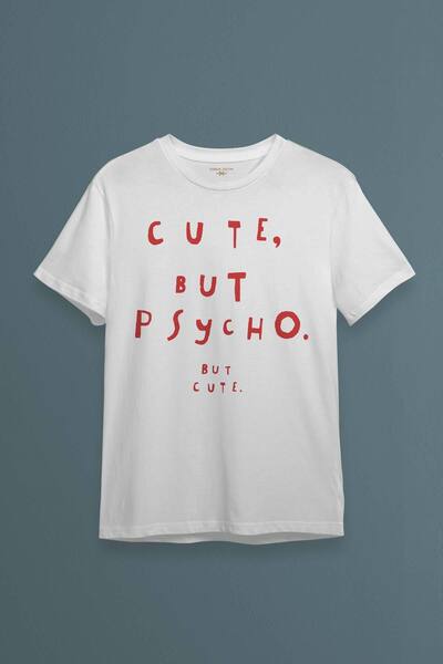 Kendim Seçtim Λευκό μπλουζάκι Unisex - Μπλουζάκι με χαριτωμένο αλλά ψυχολογικ...