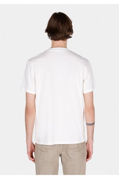 Colin's Comfort Fit Round Neck Plain Men's White Short Sleeve T-Shirt