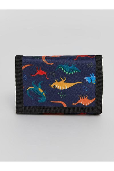 LC Waikiki Lcw Eco Navy Blue Dinosaur Printed Boy's Wallet