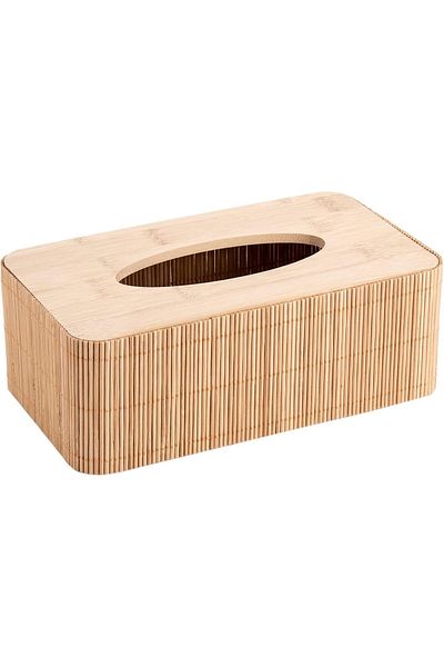 AKDC Wooden Tissue Box 13Cm X 23Cm X 8Cm Brown