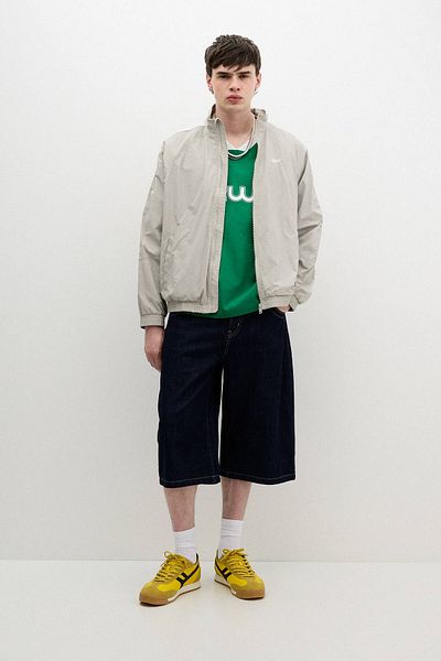 Pull & Bear Raincoat with side stripes