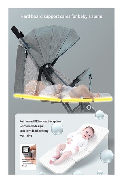 Ma Baby Can Sit And Lie Lightweight Baby Stroller,Portable And Foldable Baby Stroller