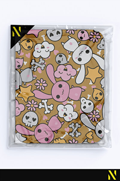 nilizma Симпатична подложка за мишка с мотив на заек, ергономична, с неплъзгаща се основа, за дома и офиса