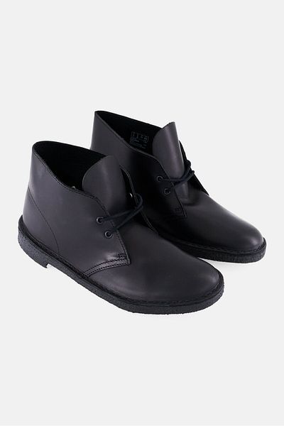 CLARKS Men Standard Desert Lace Up Ankle Boots, Black