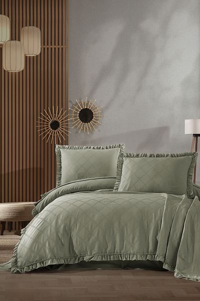 ZEBRA CASA مجموعة بيكيه مزدوجة من كارلا