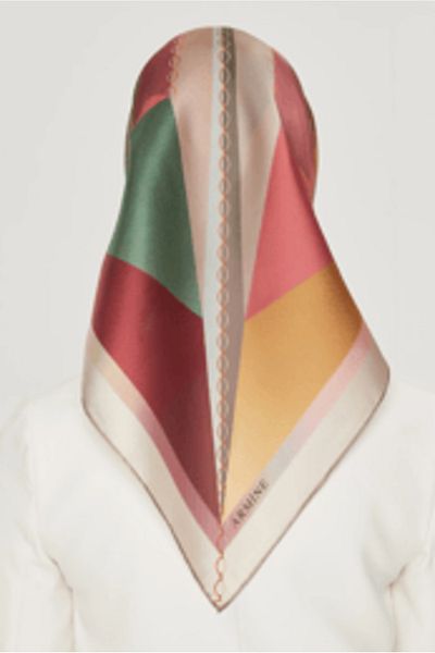 Armine Nostalgia Series Twill Silk Scarf 8507D-05