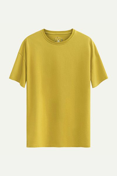 KAFT Unisex Oversize/ Relax Fit Basic T-Shirt - Μοσχάρι