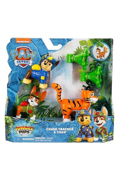 PAW PATROL Jungle Heroes - Chase Tracker & Tiger