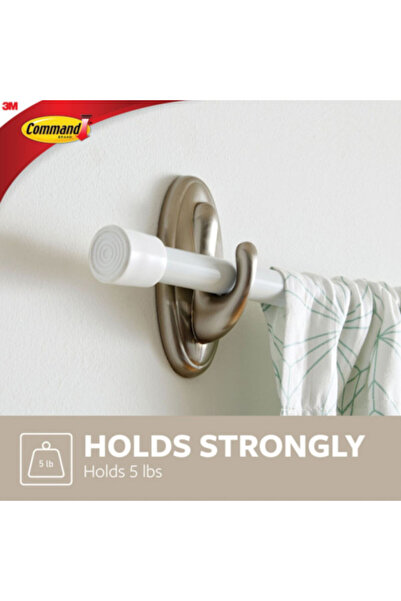 COMMAND Traditional Damage-Free Hanging Self Adhesive Plastic Hook Large