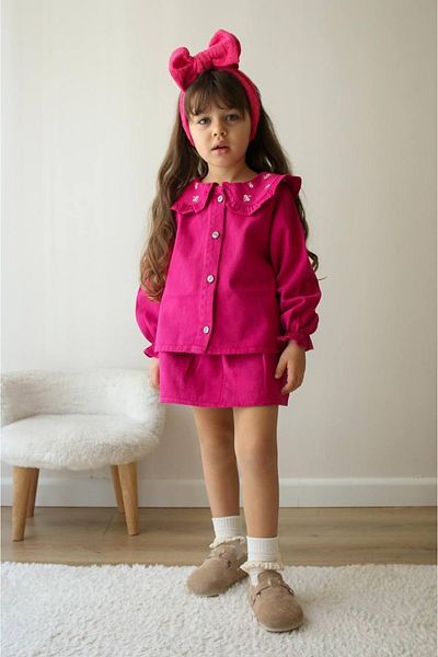 maykids Denim Flower Suit