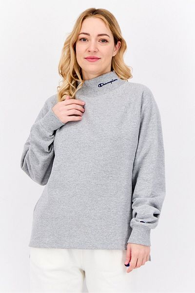 Champion Women Sportswear Fit Long Sleeve Outdoor Sweatshirt, Grey