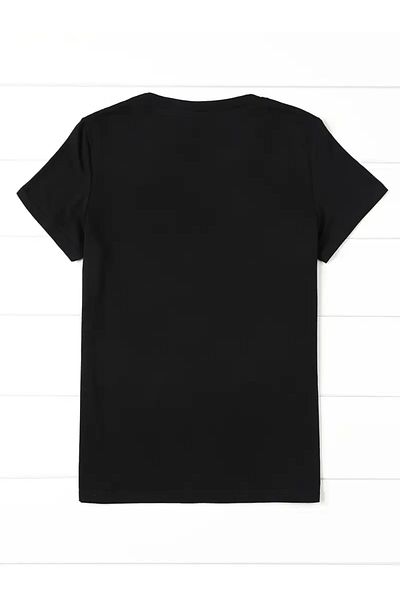 PENTHİLUS St. Patrick's Day Logo Printed T-Shirt Round Neck Short Sleeve Botanical Pattern All Seasons