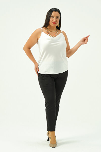 Shahiqa Büyük Beden Degaje Yakalı Atlet