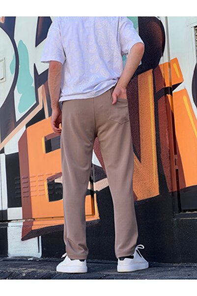 ElitWear Új szezon kényelmes szabású, rugalmas derék és húzózsinóros szövet nadrág