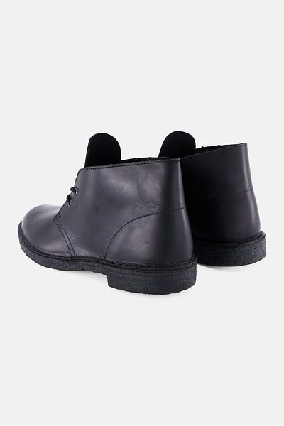 CLARKS Men Standard Desert Lace Up Ankle Boots, Black