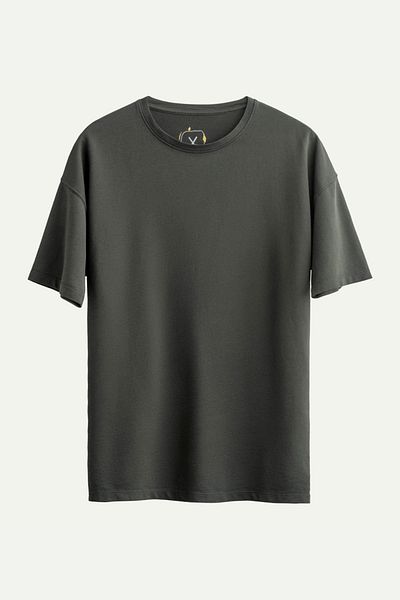 KAFT Unisex Oversize/ Relax Fit Basic T-Shirt - Ασφάλτης