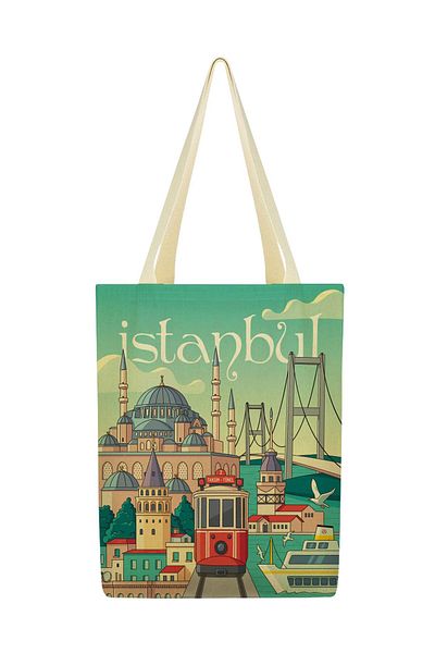 Çınar Bez Çanta Shoulder Bag - Cream - Çınar Cloth Bag