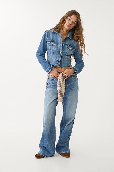 Stradivarius Denim jacket with pockets