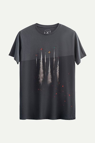 KAFT Μπλουζάκι Unisex Regular Fit Design - Flying Low