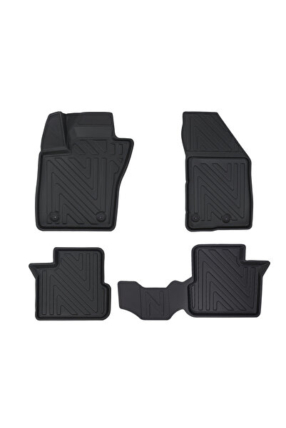 AutoWeller Fiat Egea Cross 2020 Ve Sonrası 3d Karbon Desenli Havuzlu Oto Paspas