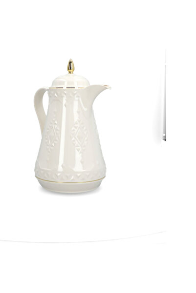 Rose ترمس قهوة بلاستيكي بتصميم مدمج 2121 بمقبض مريح سعة 1 لتر