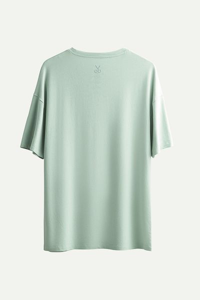 KAFT Unisex Oversize/ Relax Fit Basic T-Shirt - Μέντα